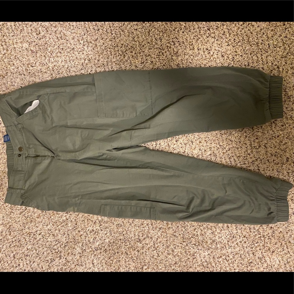 Army green stylish jogger pants